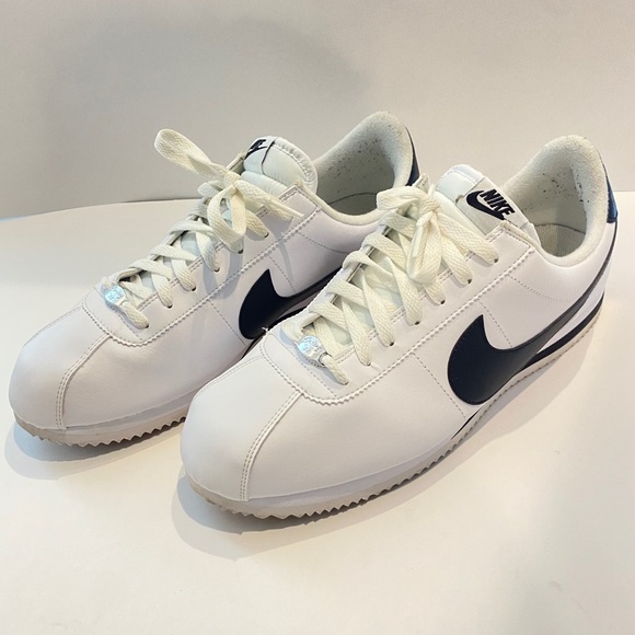all white nike cortez mens